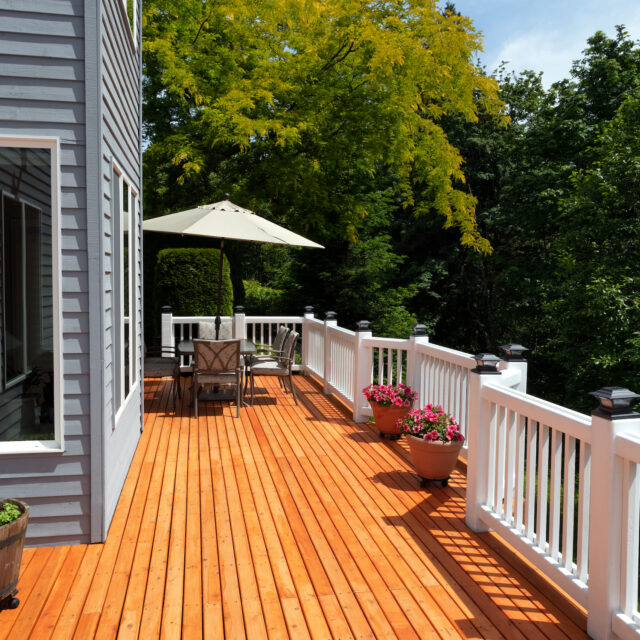 Deck with Railing in Raleigh, NC
